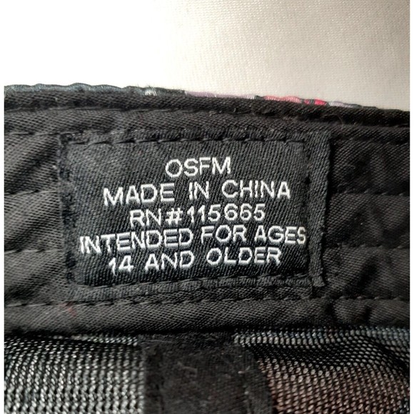 FIVE NIGHTS AT FREDDY Snapback Men Cap Hat All Over Cartoon Black Velvet VGC - Picture 10 of 11